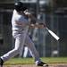 Skyline High School sophomore Brody Stevens makes contact with a ball in the first game of a double header against Chelsea on Monday, April 22. Skyline won 11-5. Daniel Brenner I AnnArbor.com